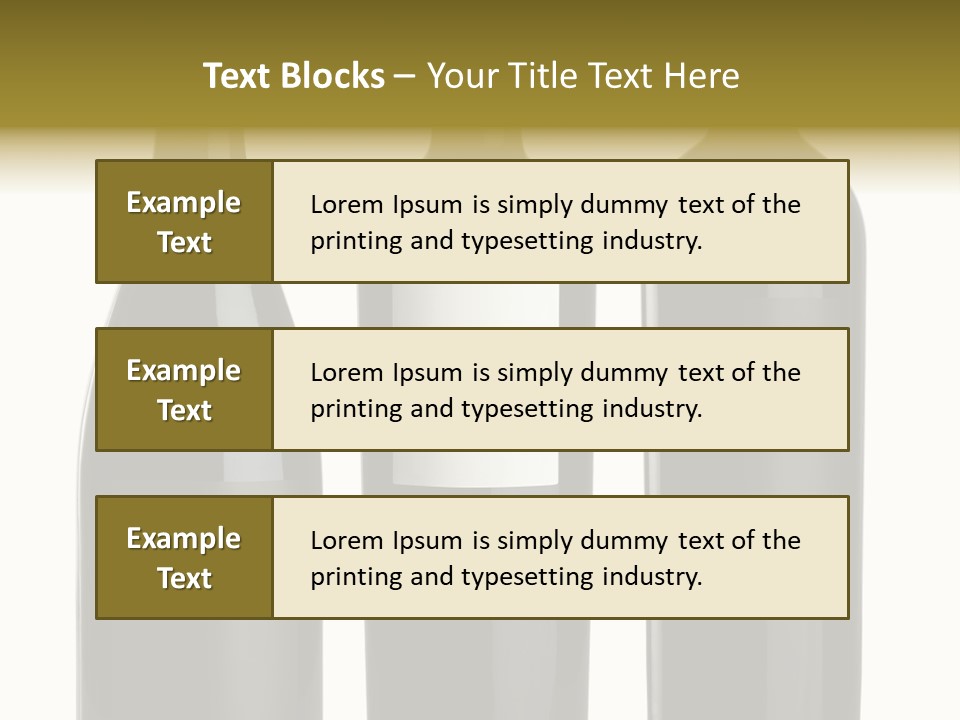 Wine Blank Unopened PowerPoint Template