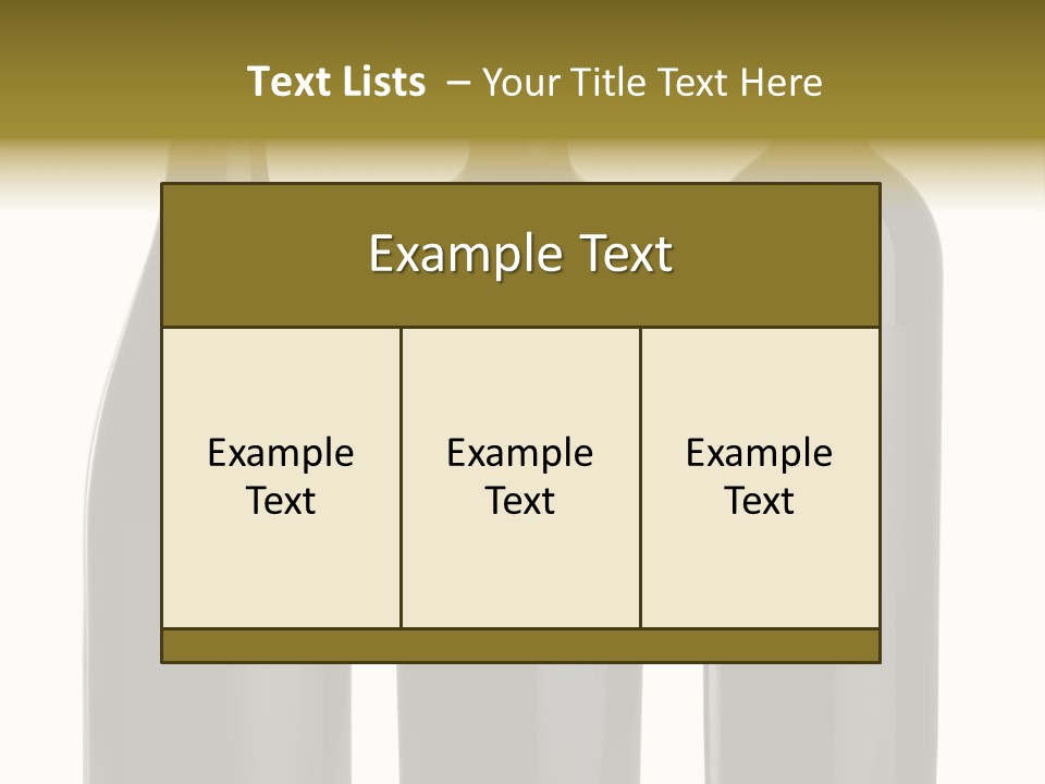 Wine Blank Unopened PowerPoint Template