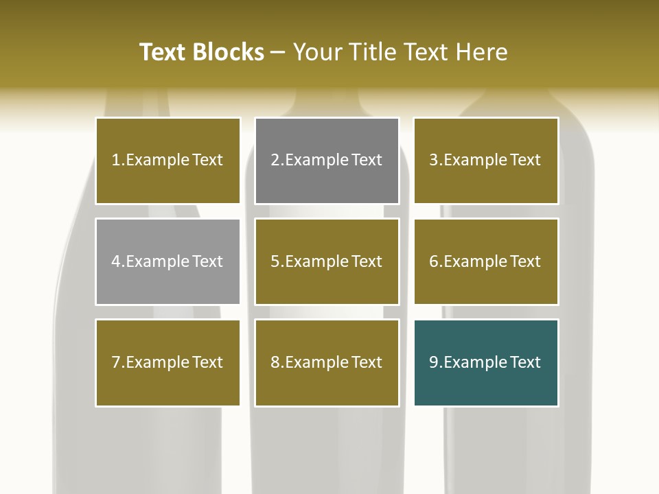 Wine Blank Unopened PowerPoint Template