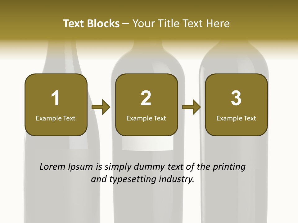 Wine Blank Unopened PowerPoint Template