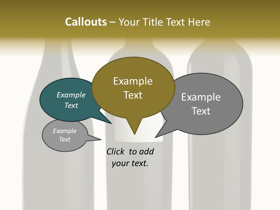 Wine Blank Unopened PowerPoint Template