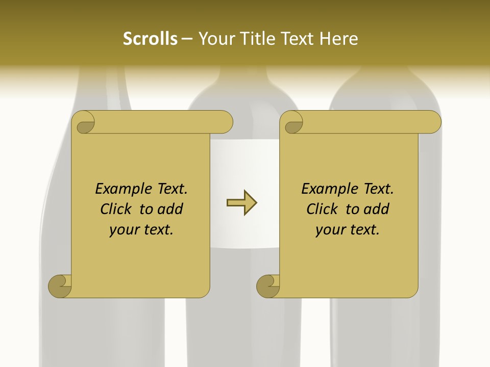 Wine Blank Unopened PowerPoint Template