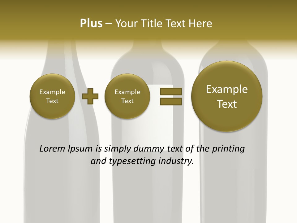 Wine Blank Unopened PowerPoint Template