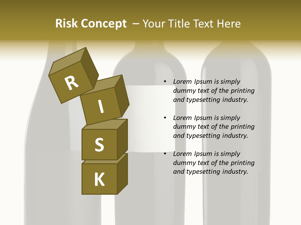 Wine Blank Unopened PowerPoint Template