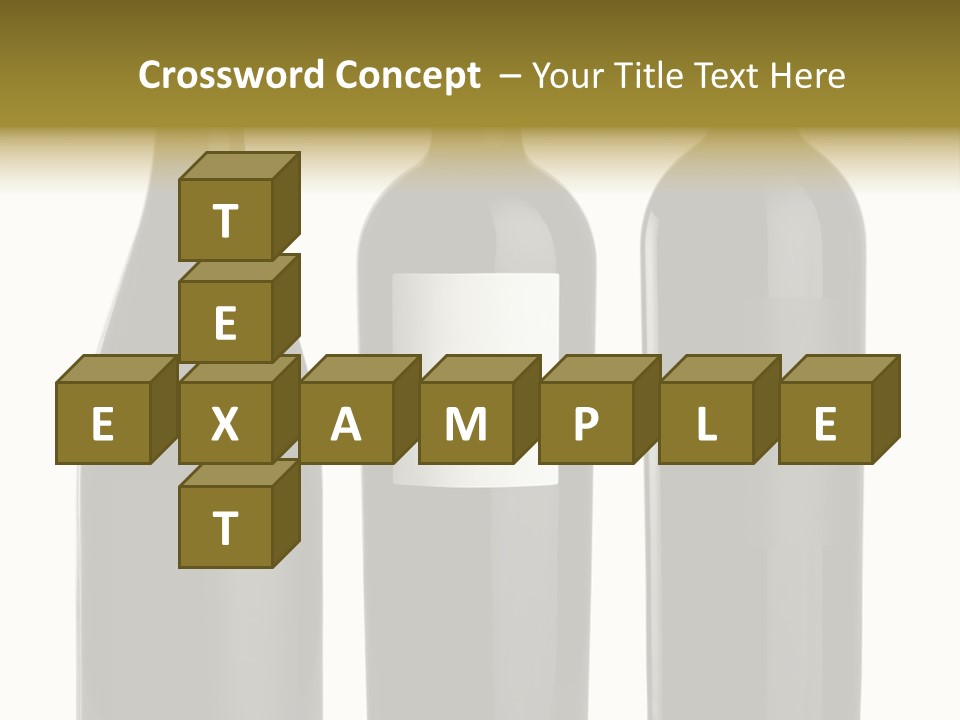 Wine Blank Unopened PowerPoint Template