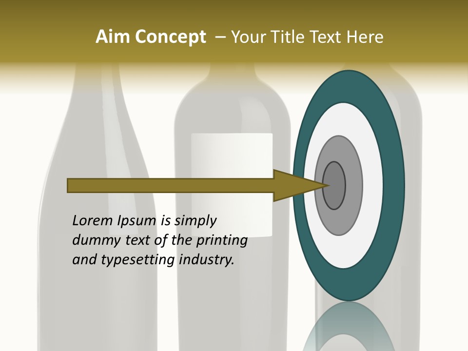 Wine Blank Unopened PowerPoint Template