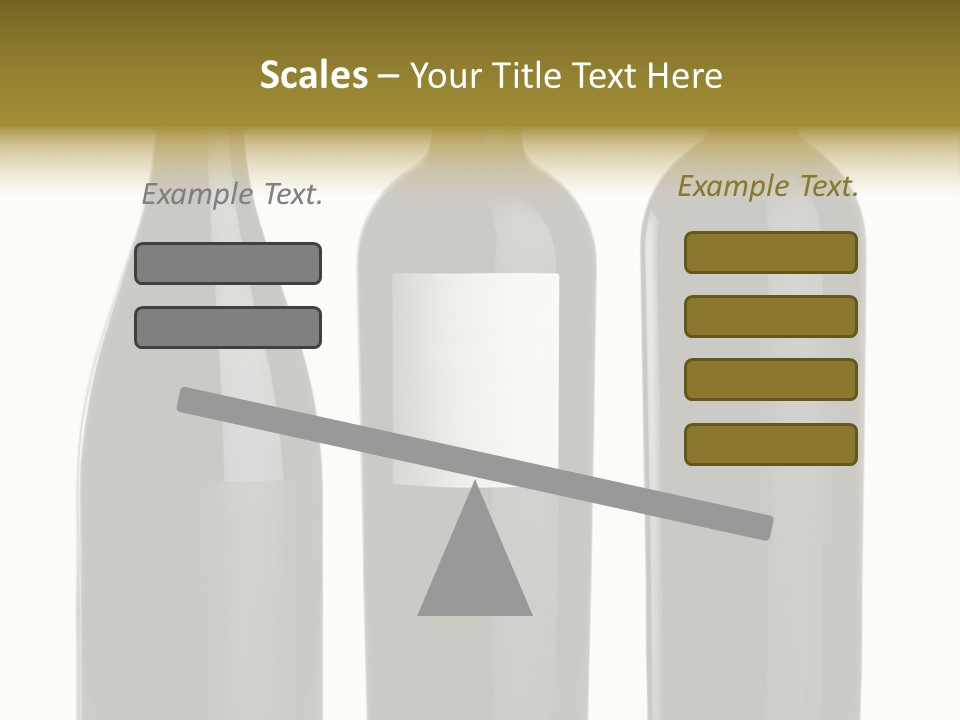 Wine Blank Unopened PowerPoint Template