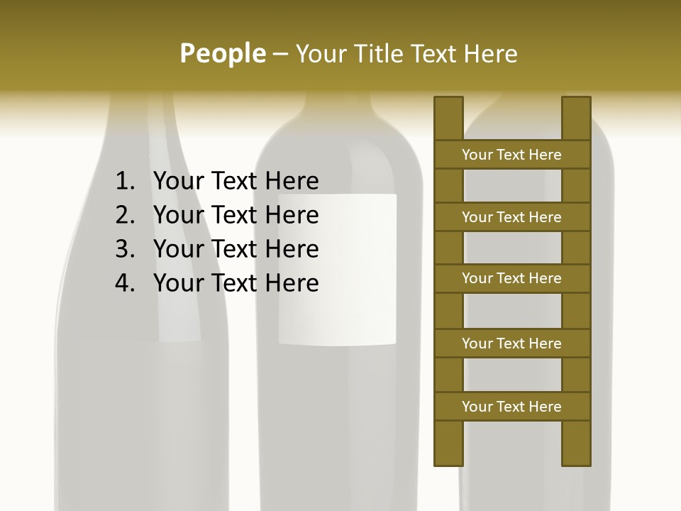 Wine Blank Unopened PowerPoint Template