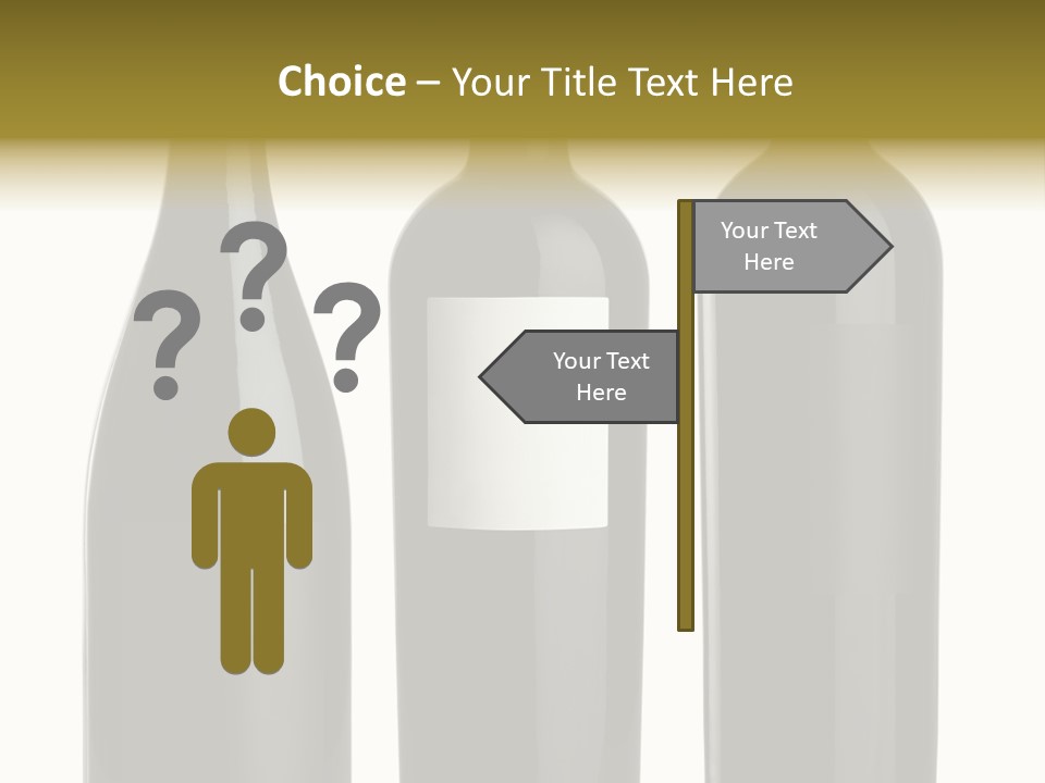 Wine Blank Unopened PowerPoint Template