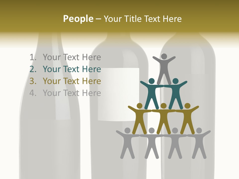 Wine Blank Unopened PowerPoint Template