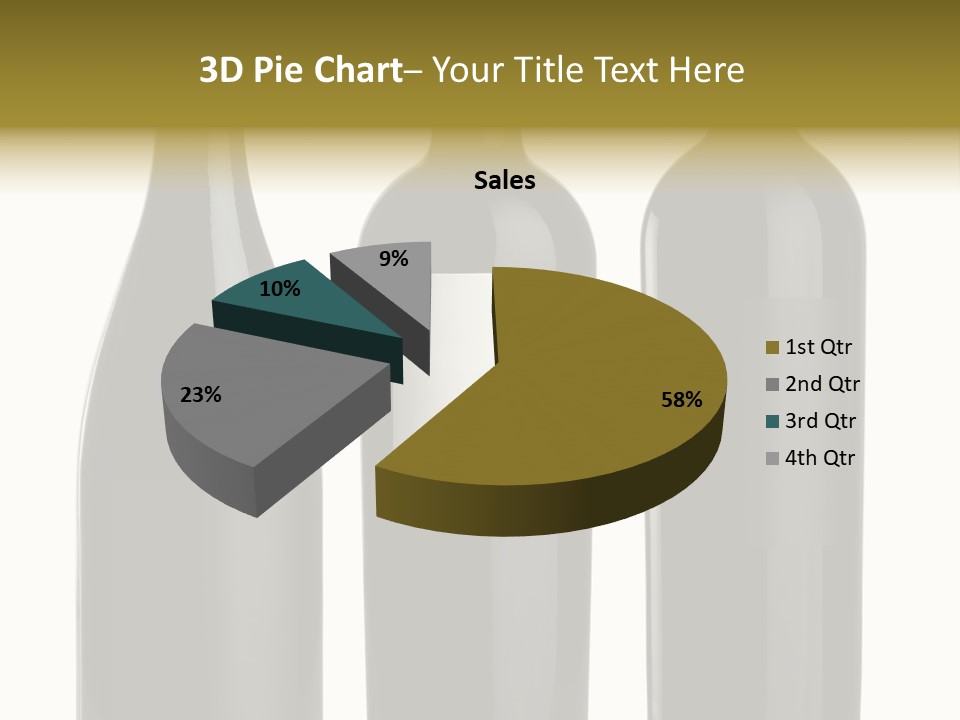 Wine Blank Unopened PowerPoint Template