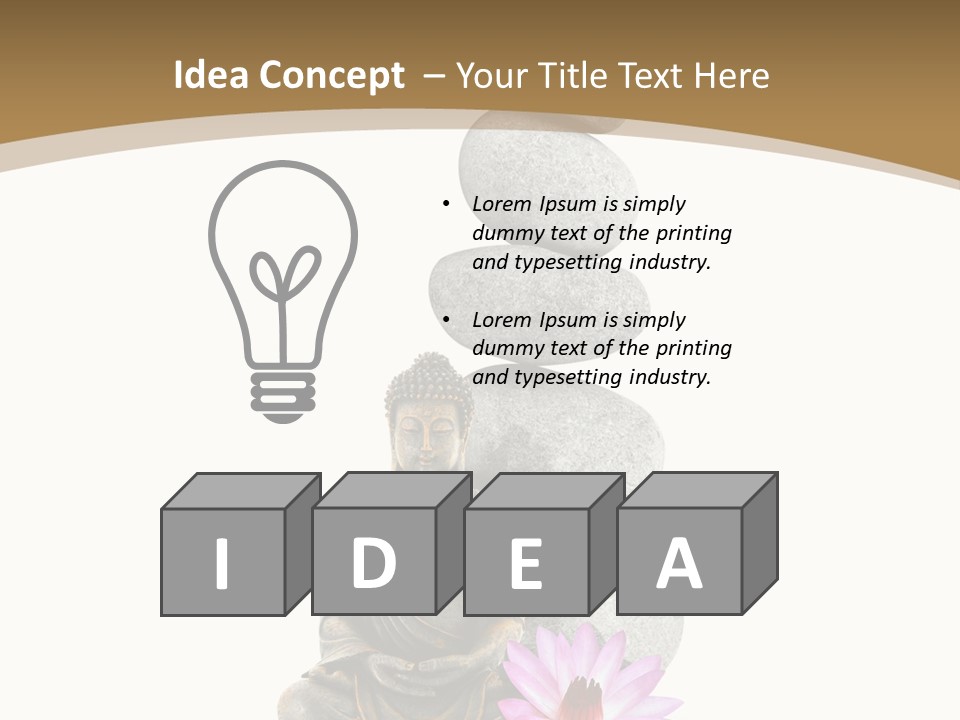 Bouddha Objet Boudha PowerPoint Template