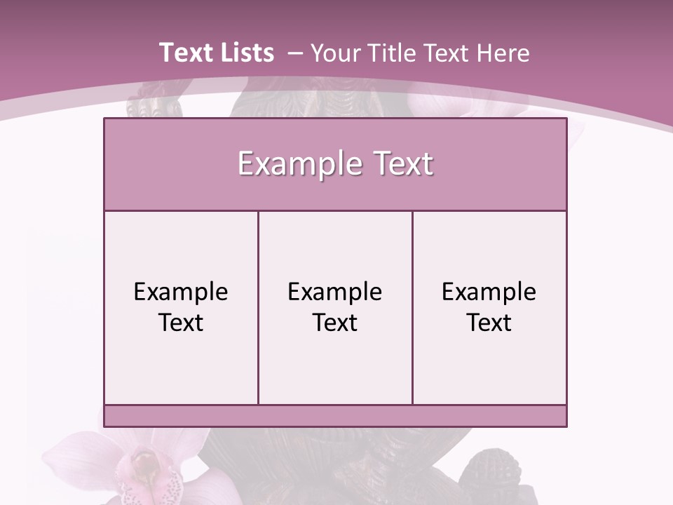 Fleur Bouddhisme Statue PowerPoint Template