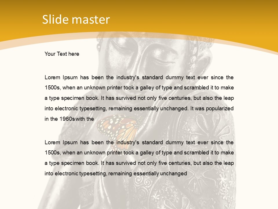 Zen Fond Dieu PowerPoint Template