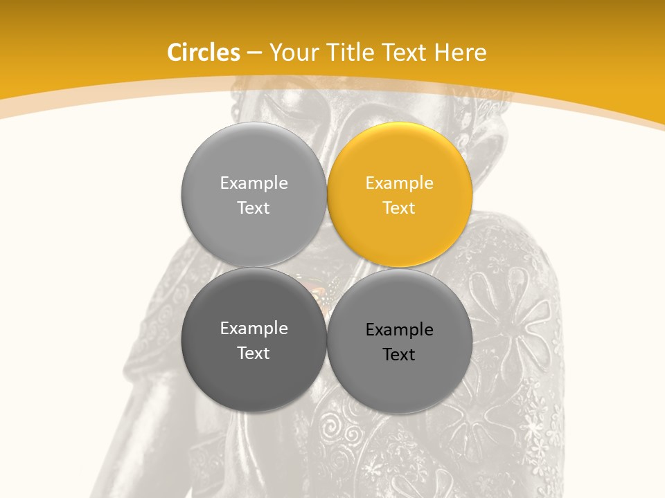Zen Fond Dieu PowerPoint Template