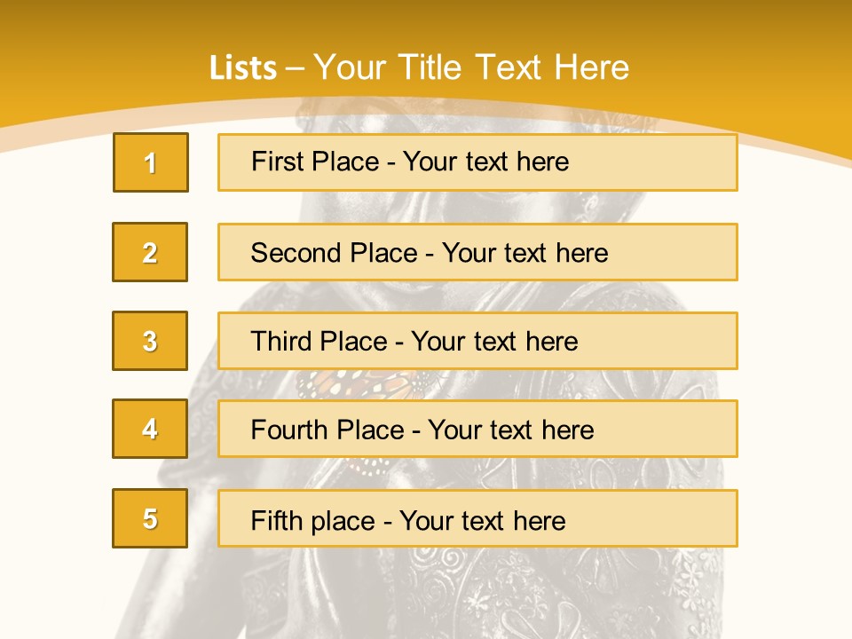 Zen Fond Dieu PowerPoint Template