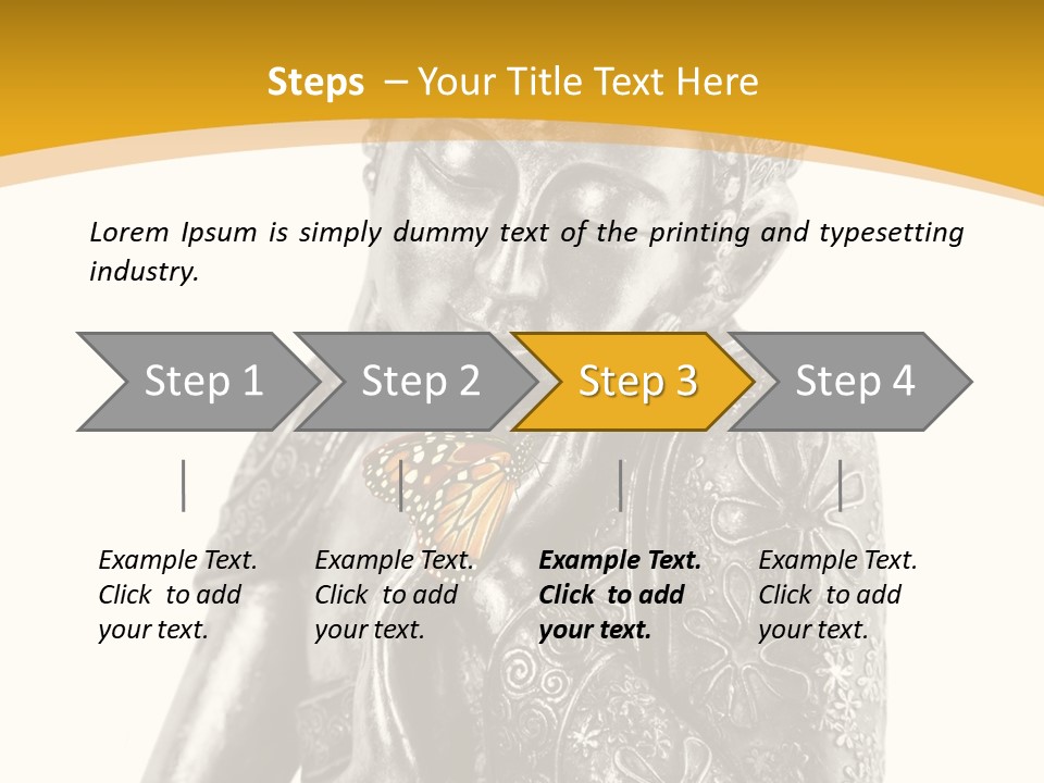 Zen Fond Dieu PowerPoint Template