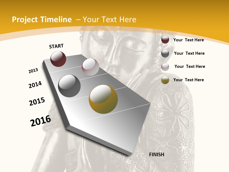 Zen Fond Dieu PowerPoint Template