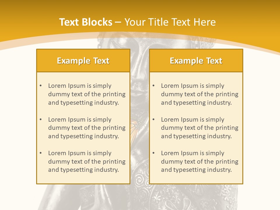 Zen Fond Dieu PowerPoint Template
