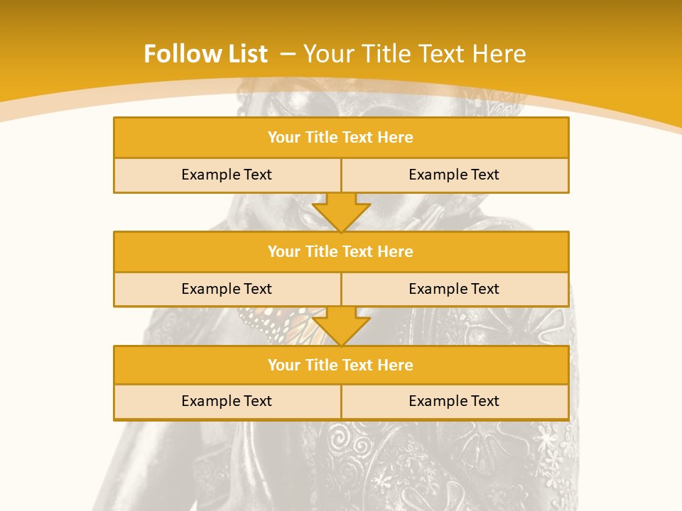 Zen Fond Dieu PowerPoint Template