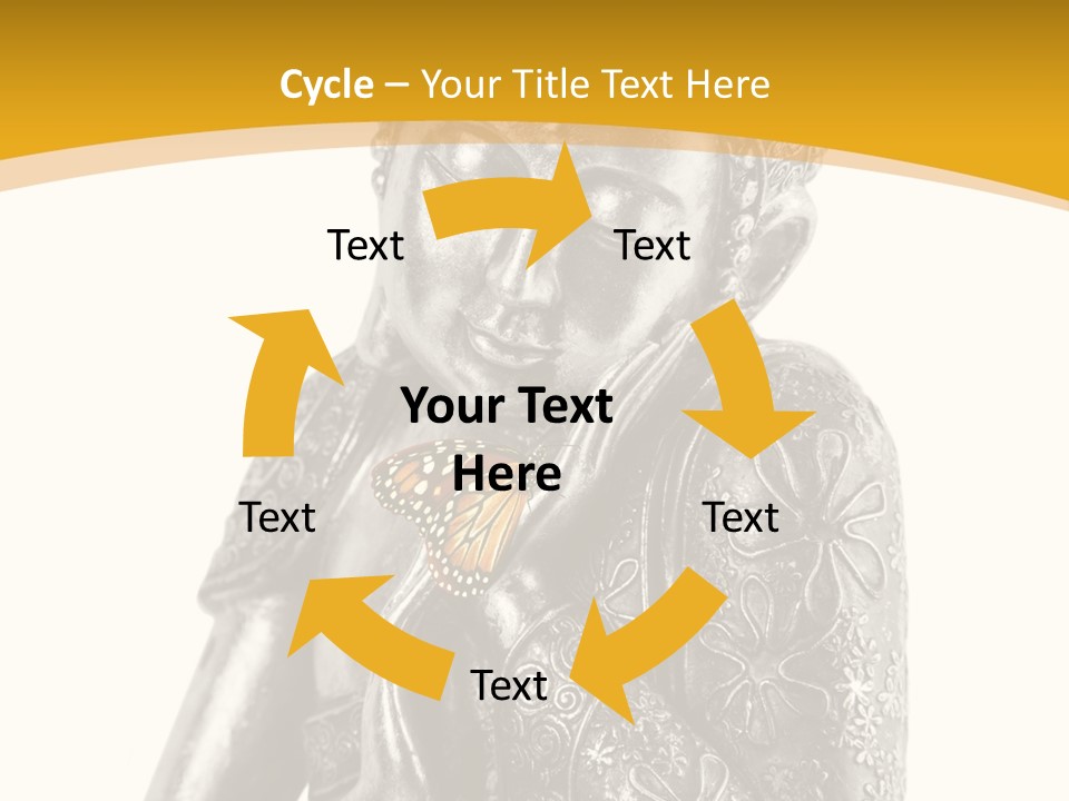 Zen Fond Dieu PowerPoint Template