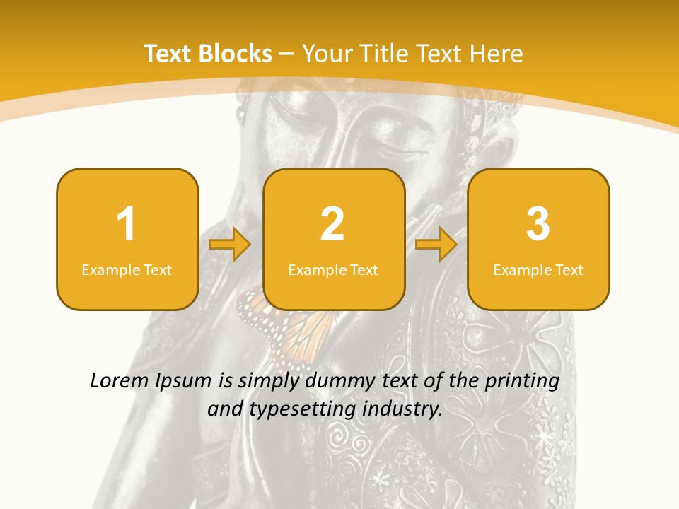 Zen Fond Dieu PowerPoint Template