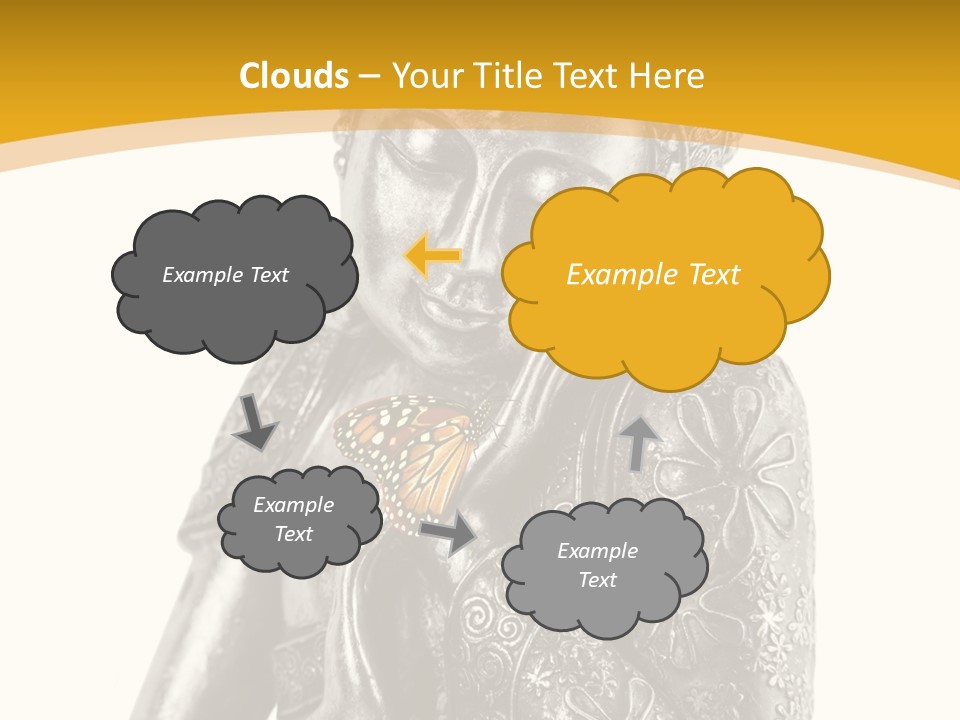 Zen Fond Dieu PowerPoint Template