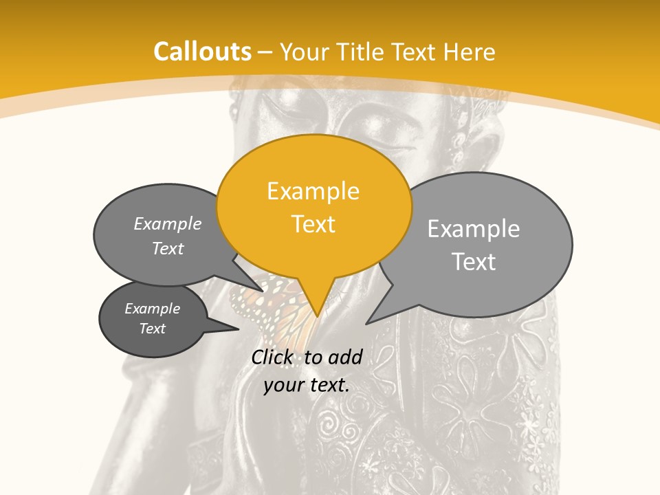 Zen Fond Dieu PowerPoint Template