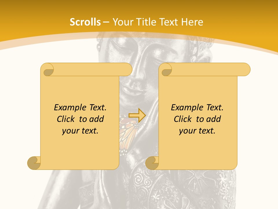Zen Fond Dieu PowerPoint Template