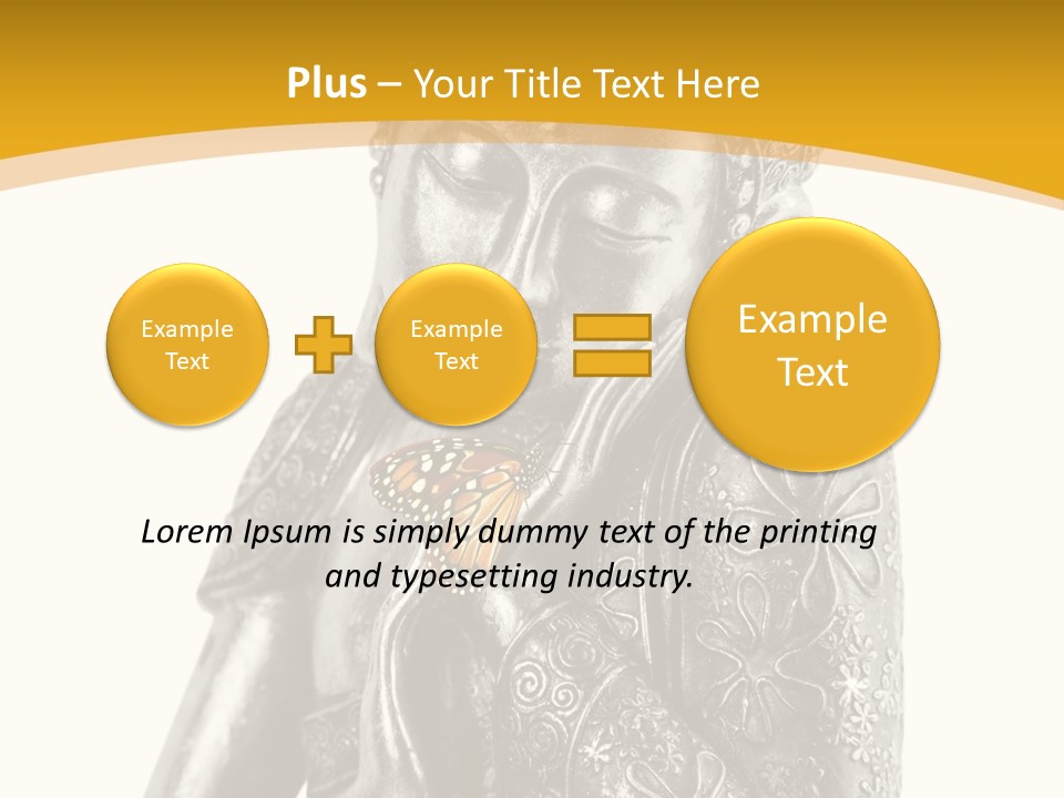 Zen Fond Dieu PowerPoint Template