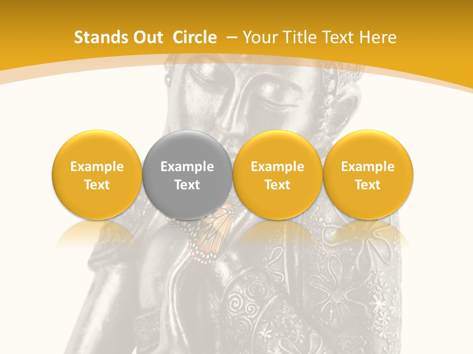 Zen Fond Dieu PowerPoint Template