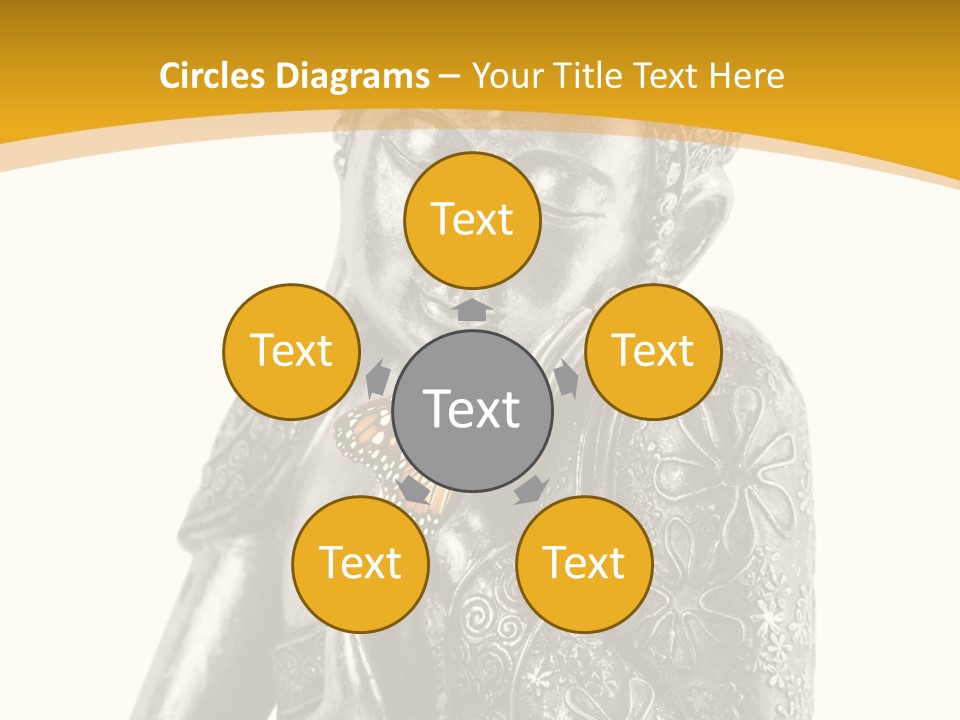 Zen Fond Dieu PowerPoint Template