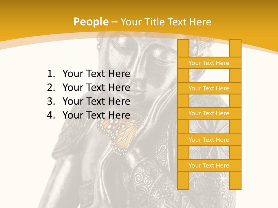 Zen Fond Dieu PowerPoint Template