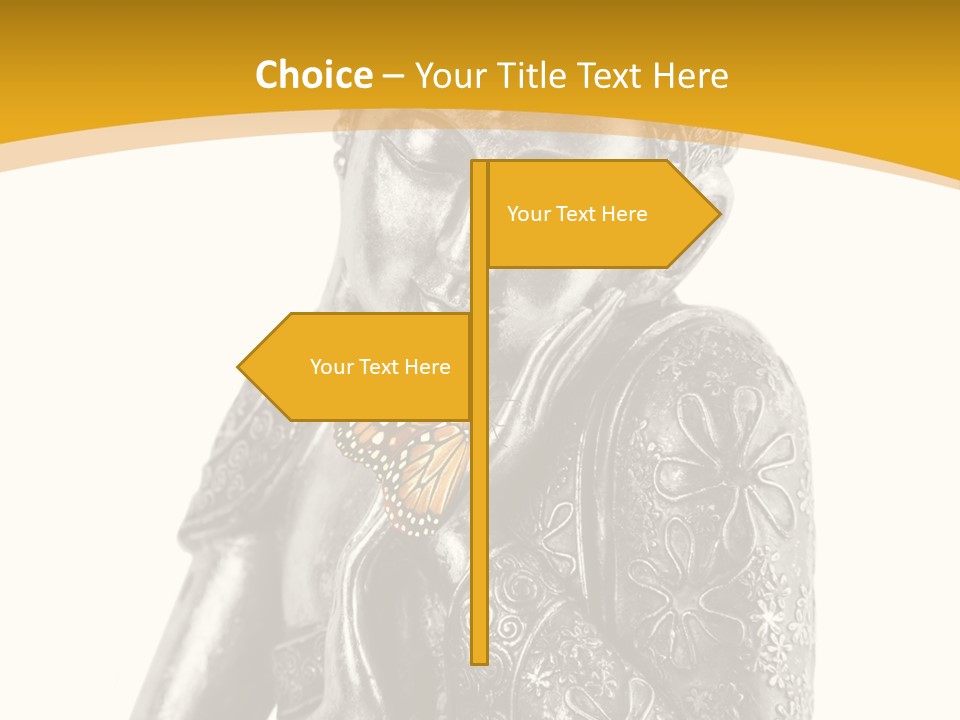 Zen Fond Dieu PowerPoint Template
