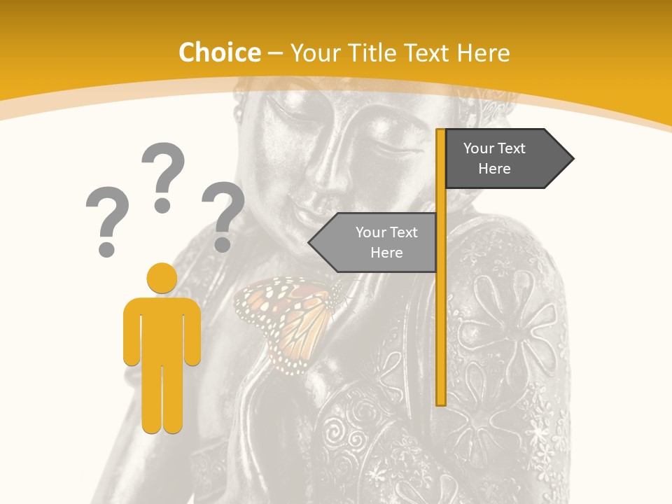Zen Fond Dieu PowerPoint Template
