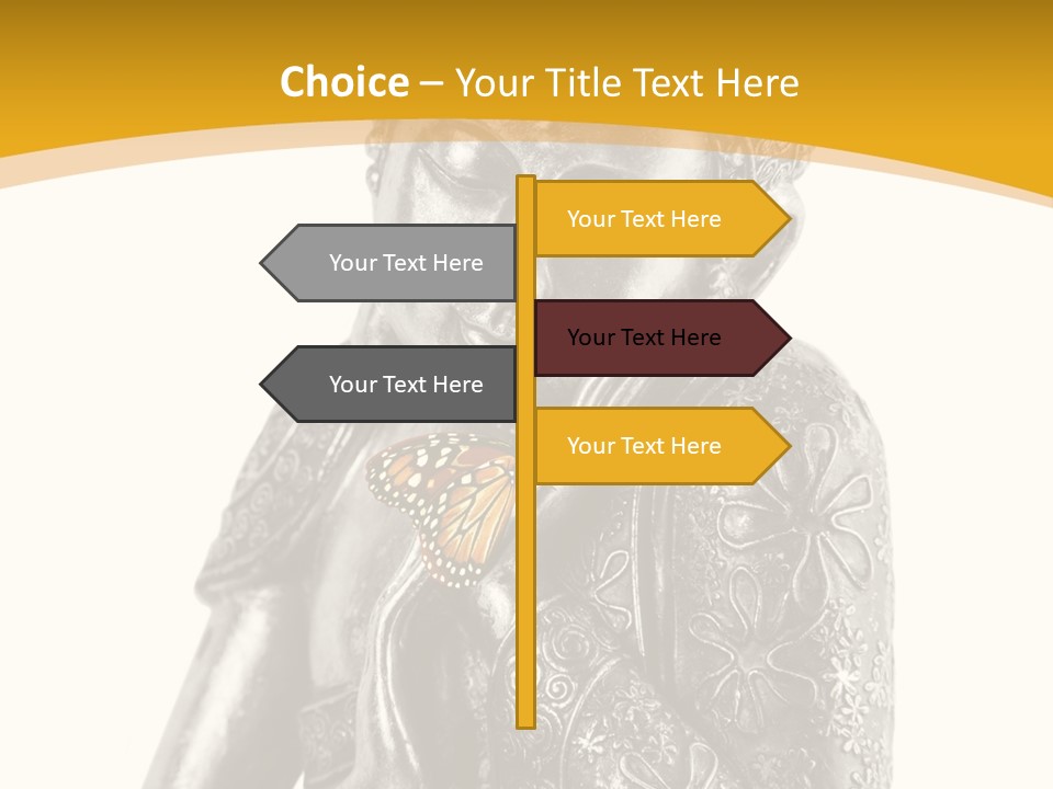 Zen Fond Dieu PowerPoint Template