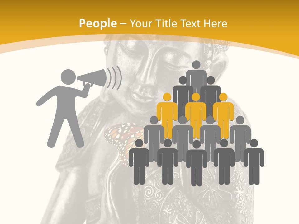 Zen Fond Dieu PowerPoint Template