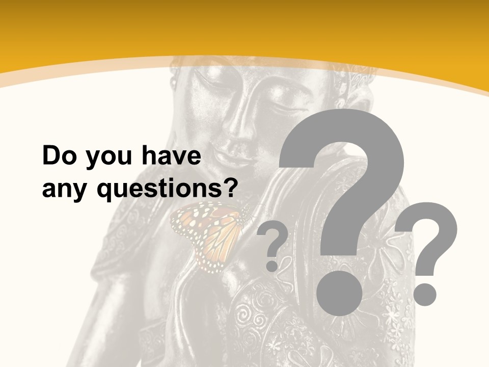 Zen Fond Dieu PowerPoint Template