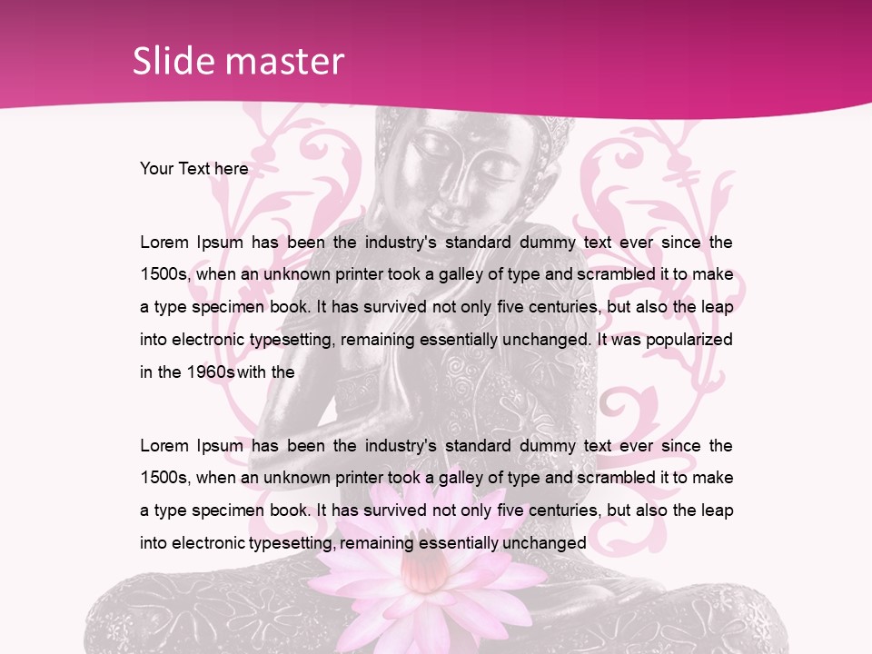 Bouddhisme Religion Thailande PowerPoint Template