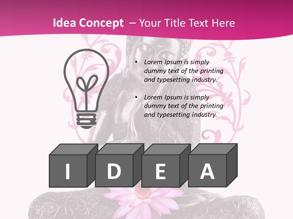 Bouddhisme Religion Thailande PowerPoint Template