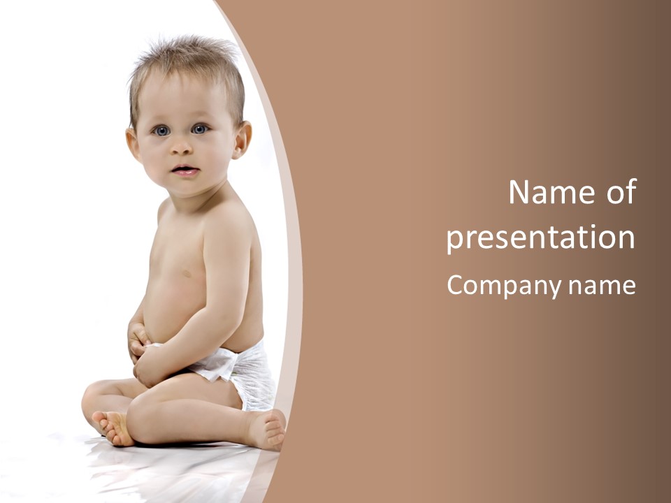 Haut Blick Baby PowerPoint Template