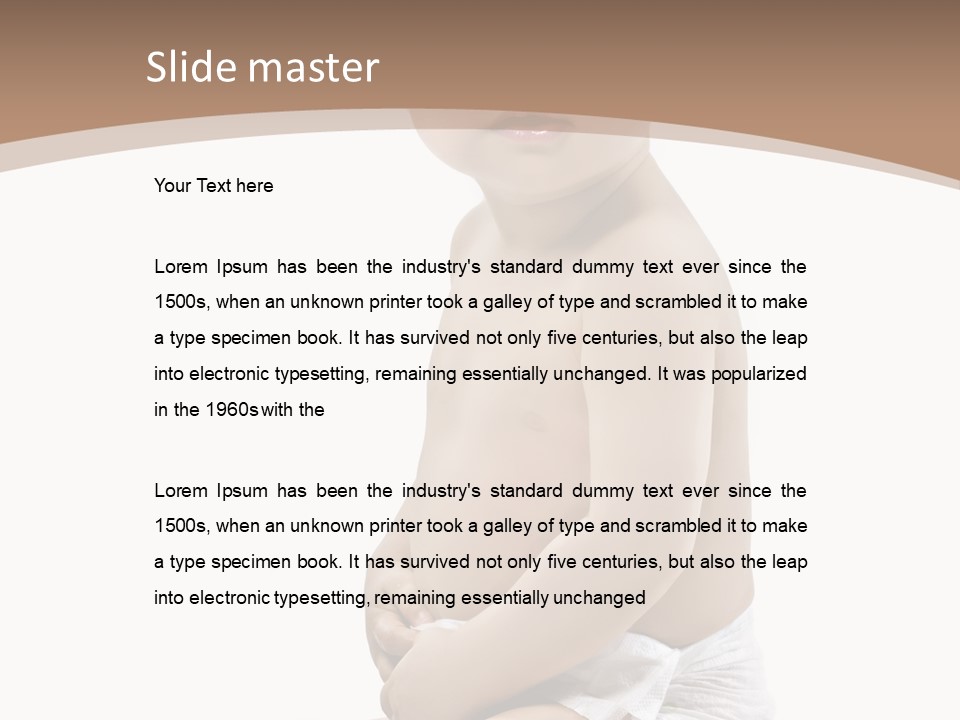 Haut Blick Baby PowerPoint Template