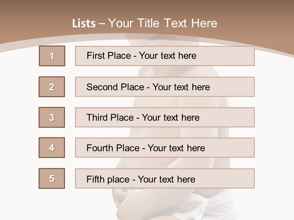 Haut Blick Baby PowerPoint Template