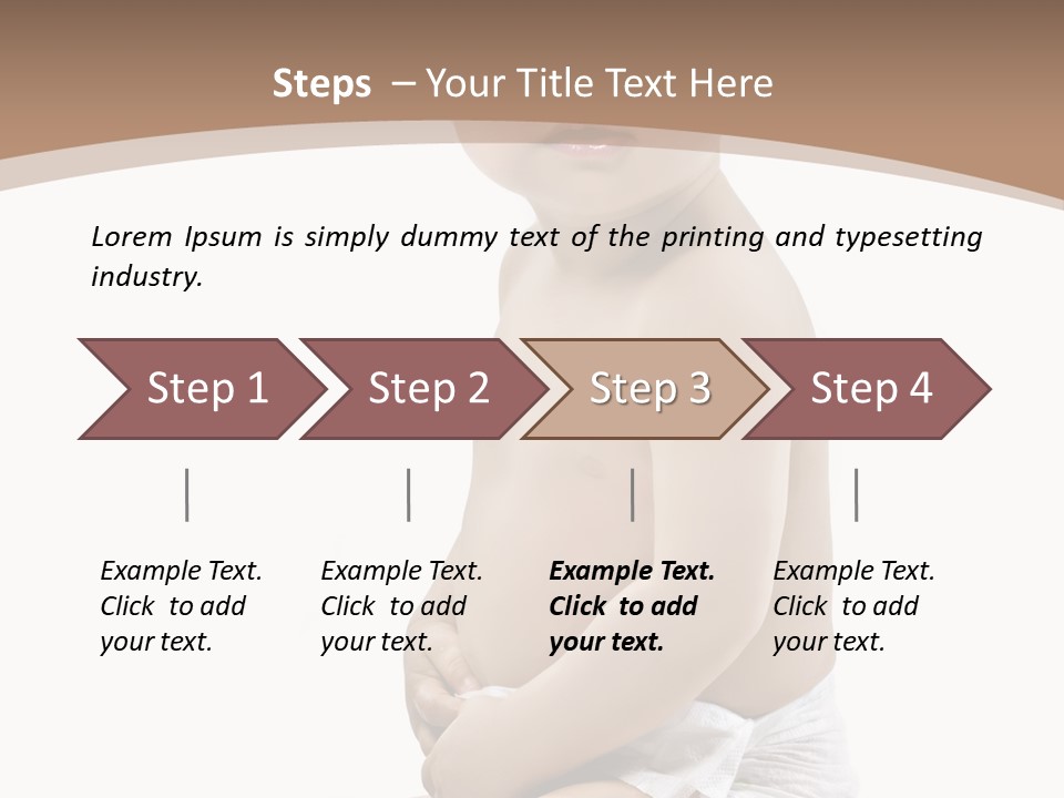 Haut Blick Baby PowerPoint Template