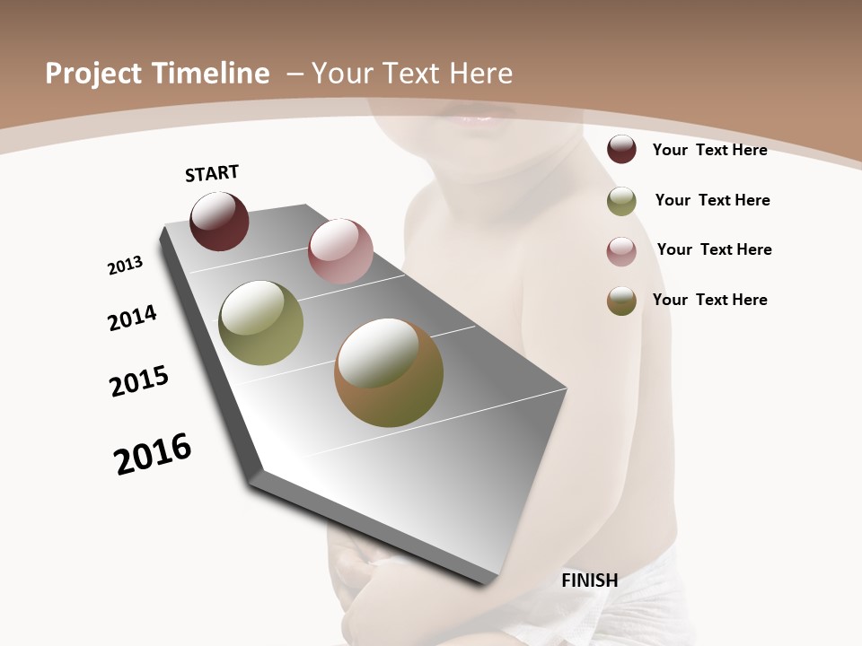 Haut Blick Baby PowerPoint Template