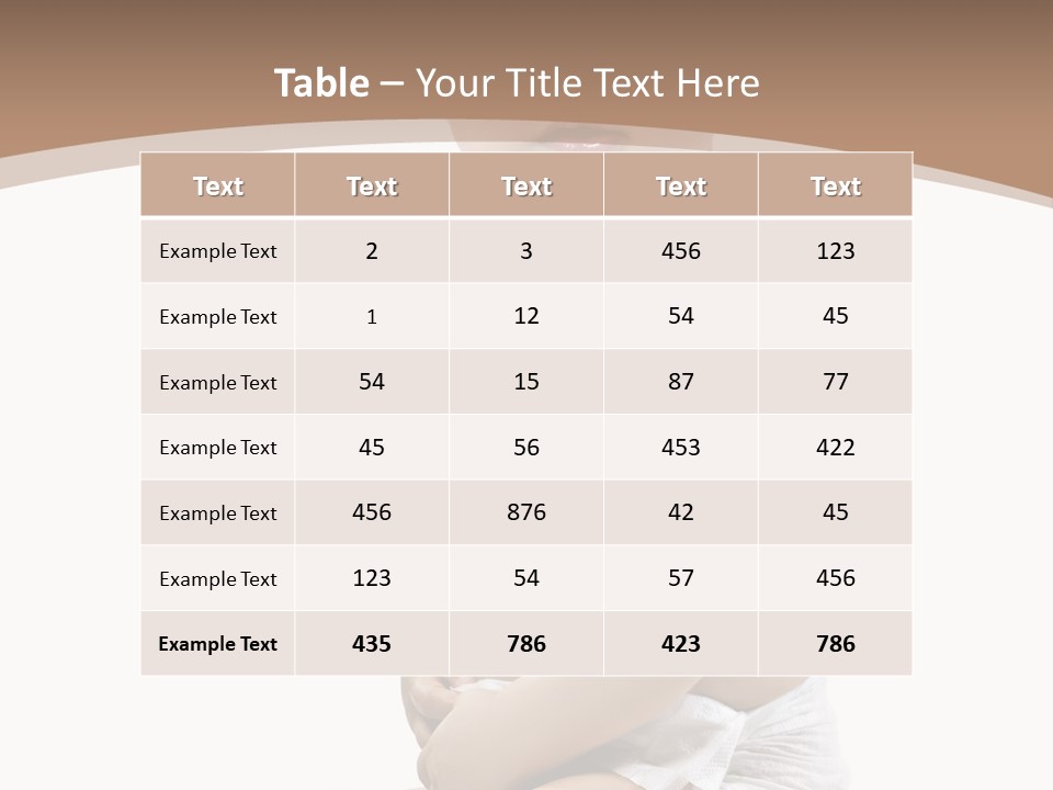 Haut Blick Baby PowerPoint Template