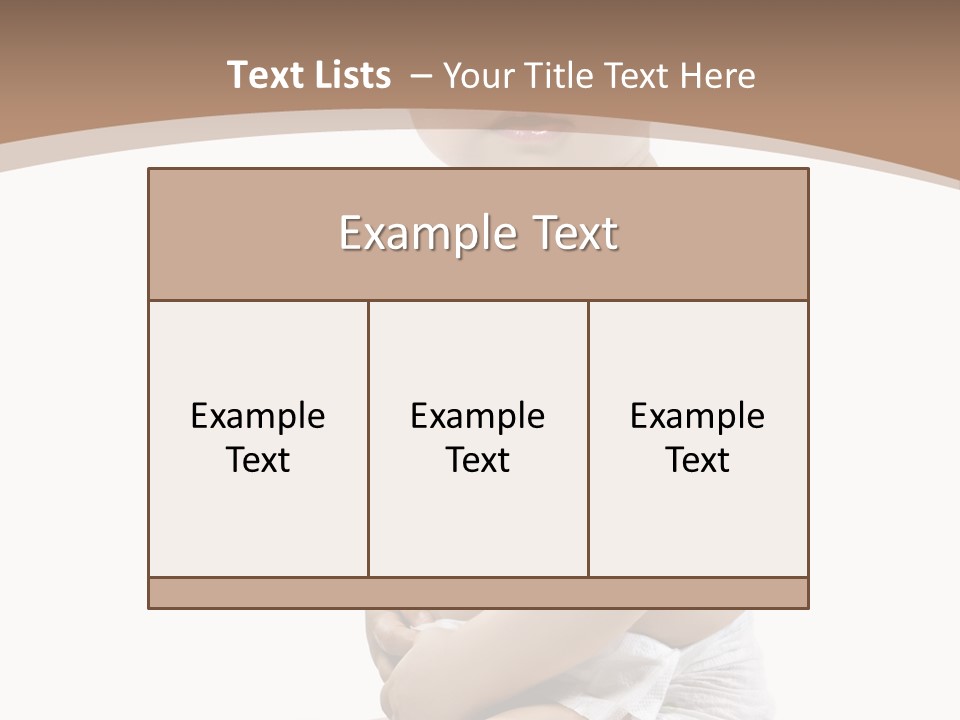 Haut Blick Baby PowerPoint Template