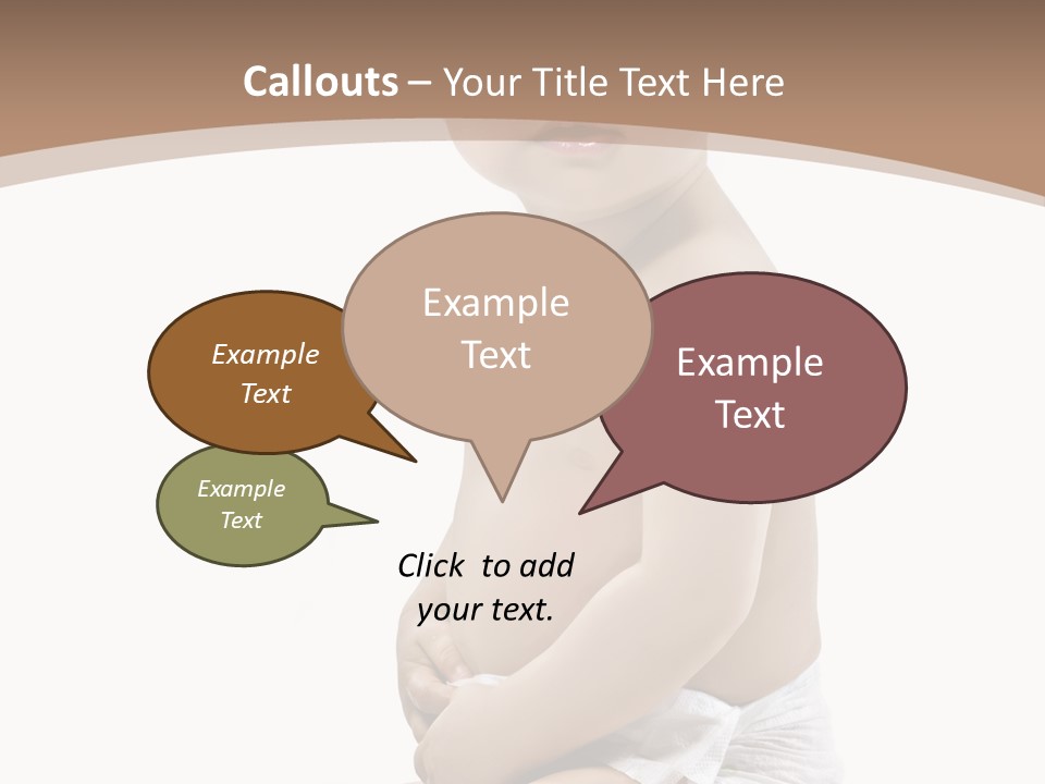 Haut Blick Baby PowerPoint Template