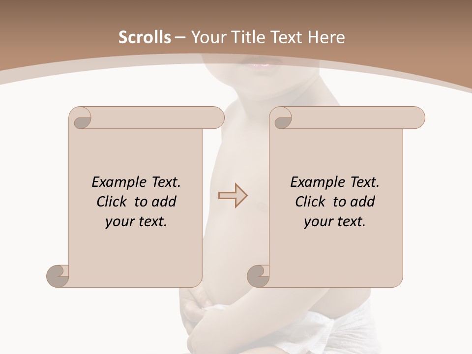 Haut Blick Baby PowerPoint Template