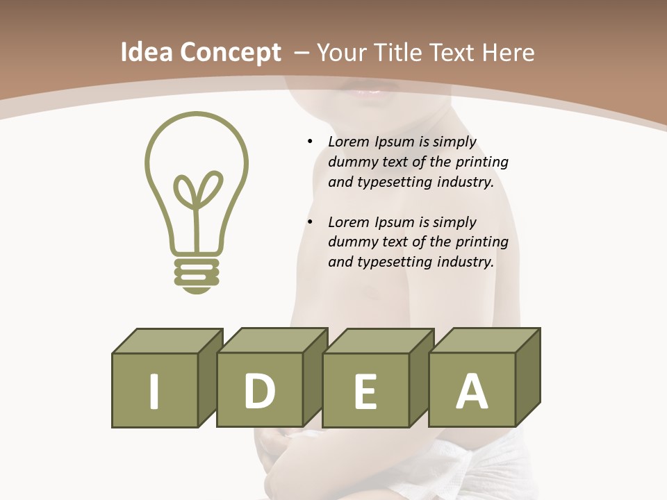 Haut Blick Baby PowerPoint Template